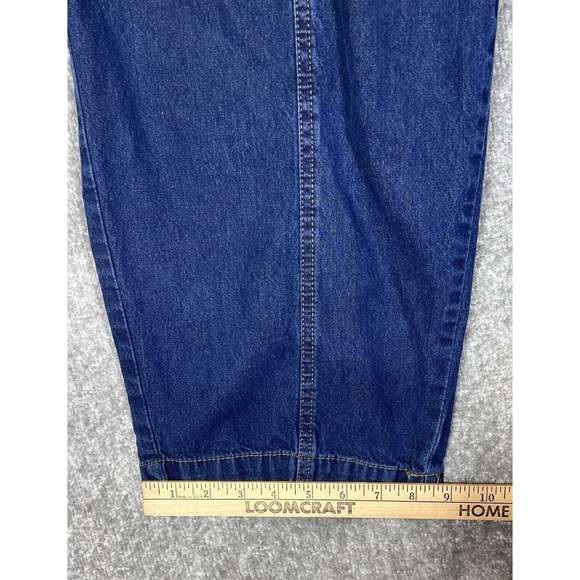 Roamans Elastic Waist Pull On Jeans Womens Size 28W Petite Blue Denim Pockets - Picture 8 of 8